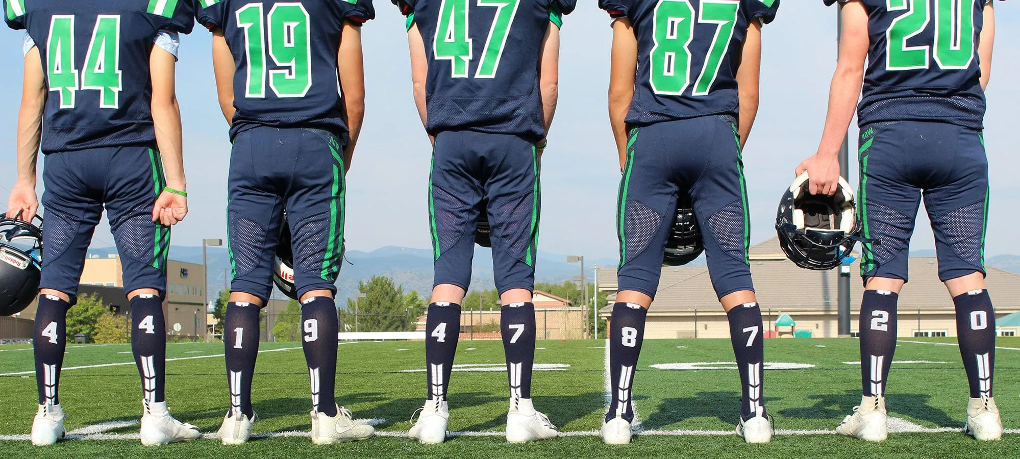 Player Id Jersey Number Socks Over the Calf Length Navy White