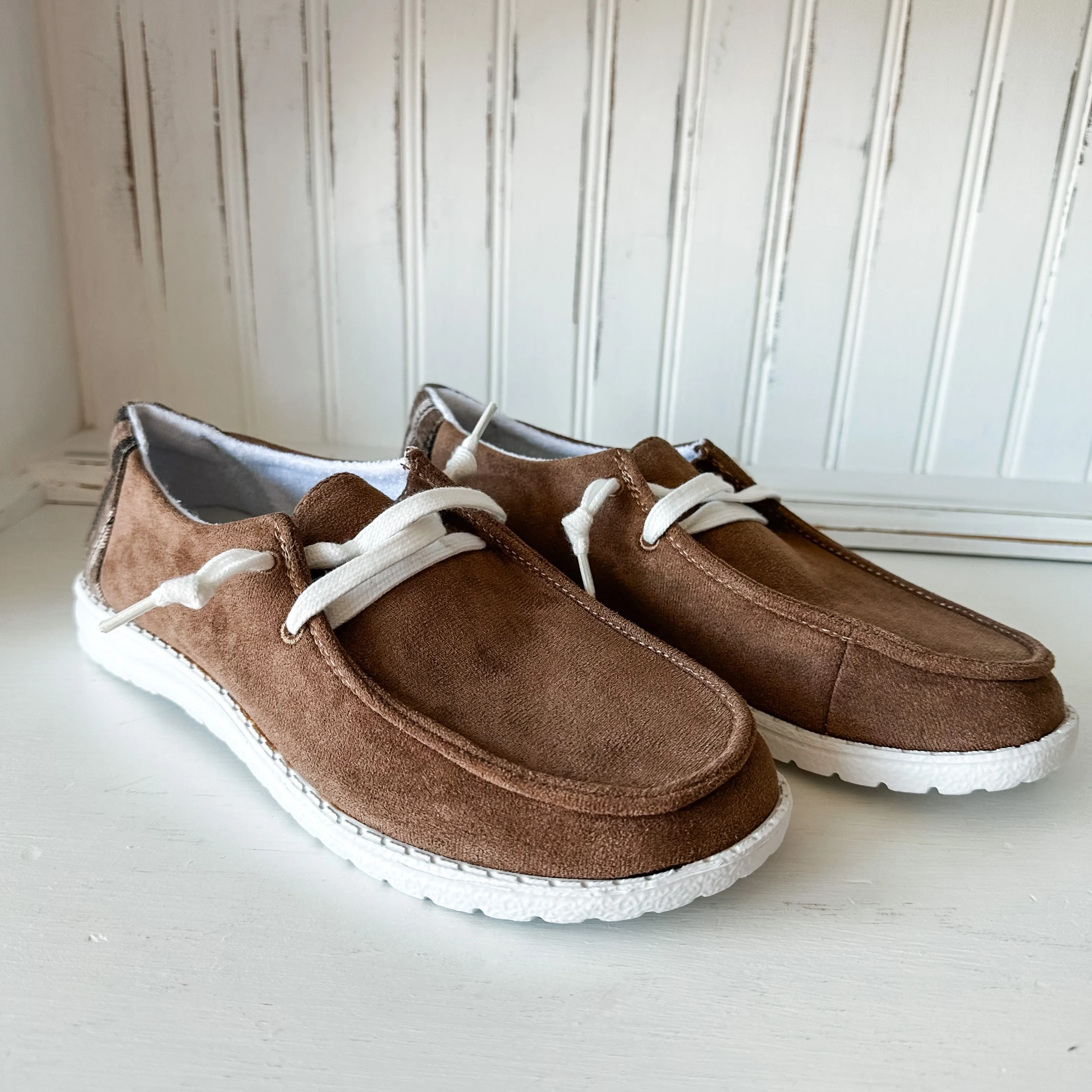 Poppy Suede Slip-on Shoe - Tan