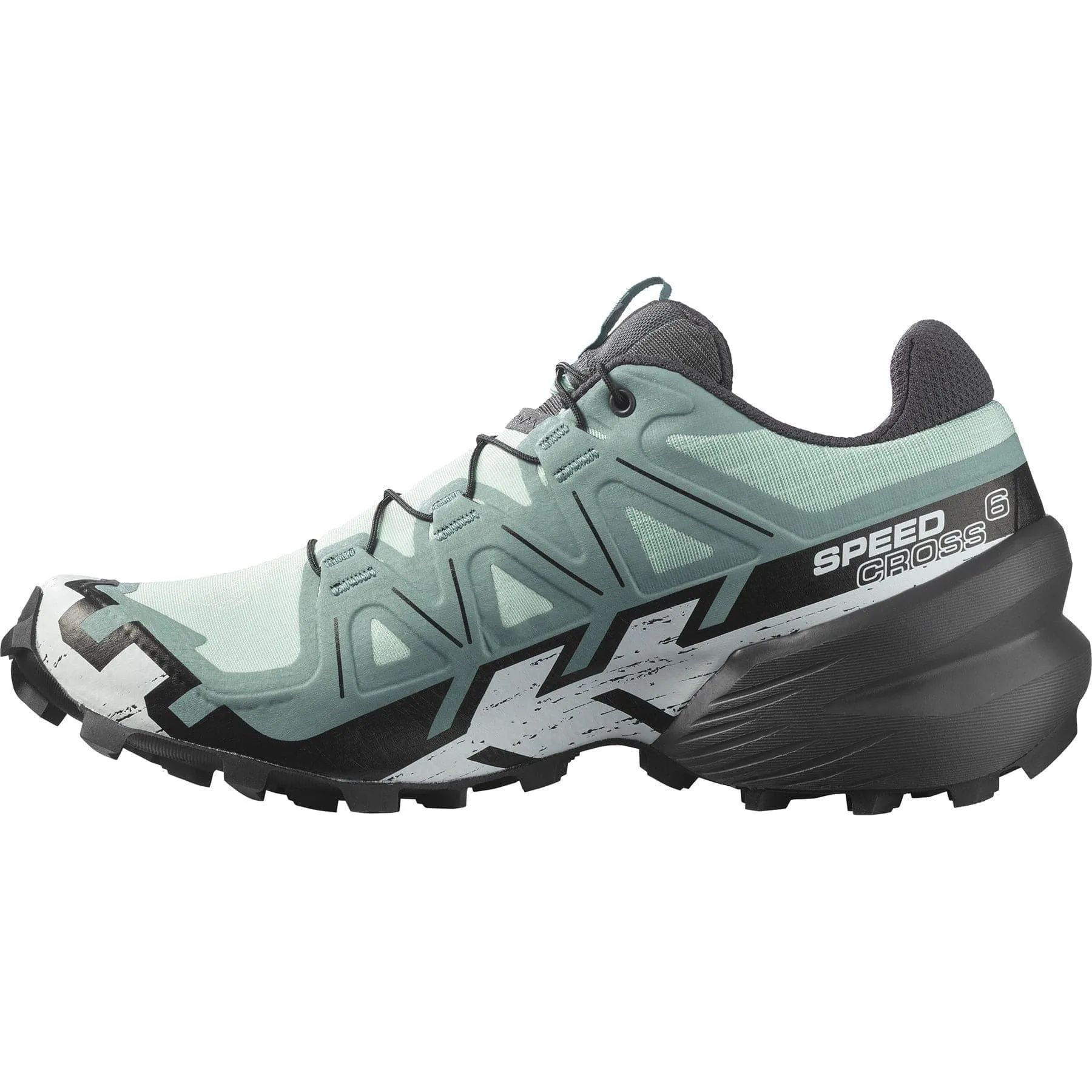 Salomon Speedcross 6 (Womens) - Yucca/Ebony/White