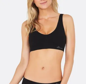 Seamless Padded Shaper Bra in Black