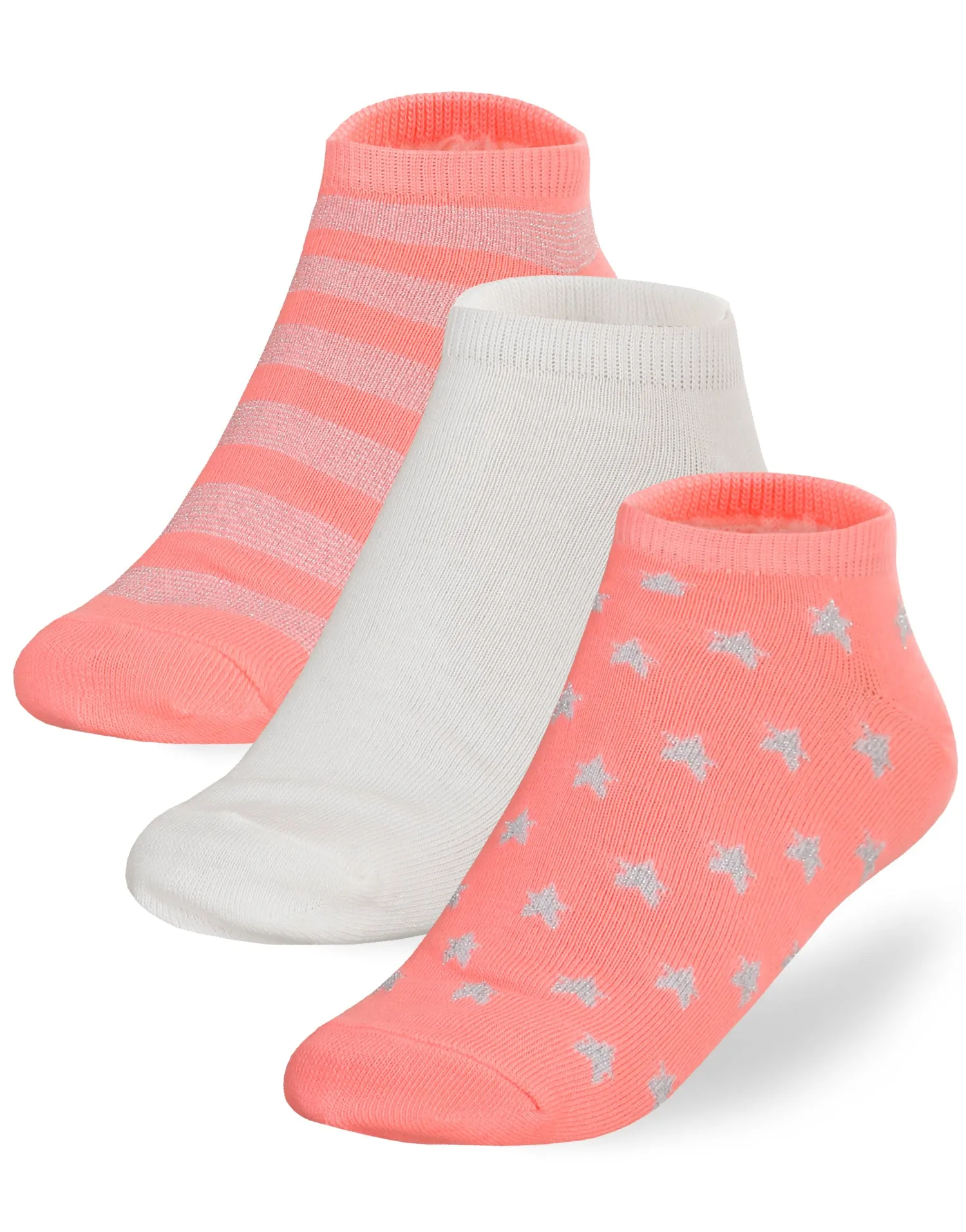 Socksmile Women's No Show Socks 3 Pair Pack.