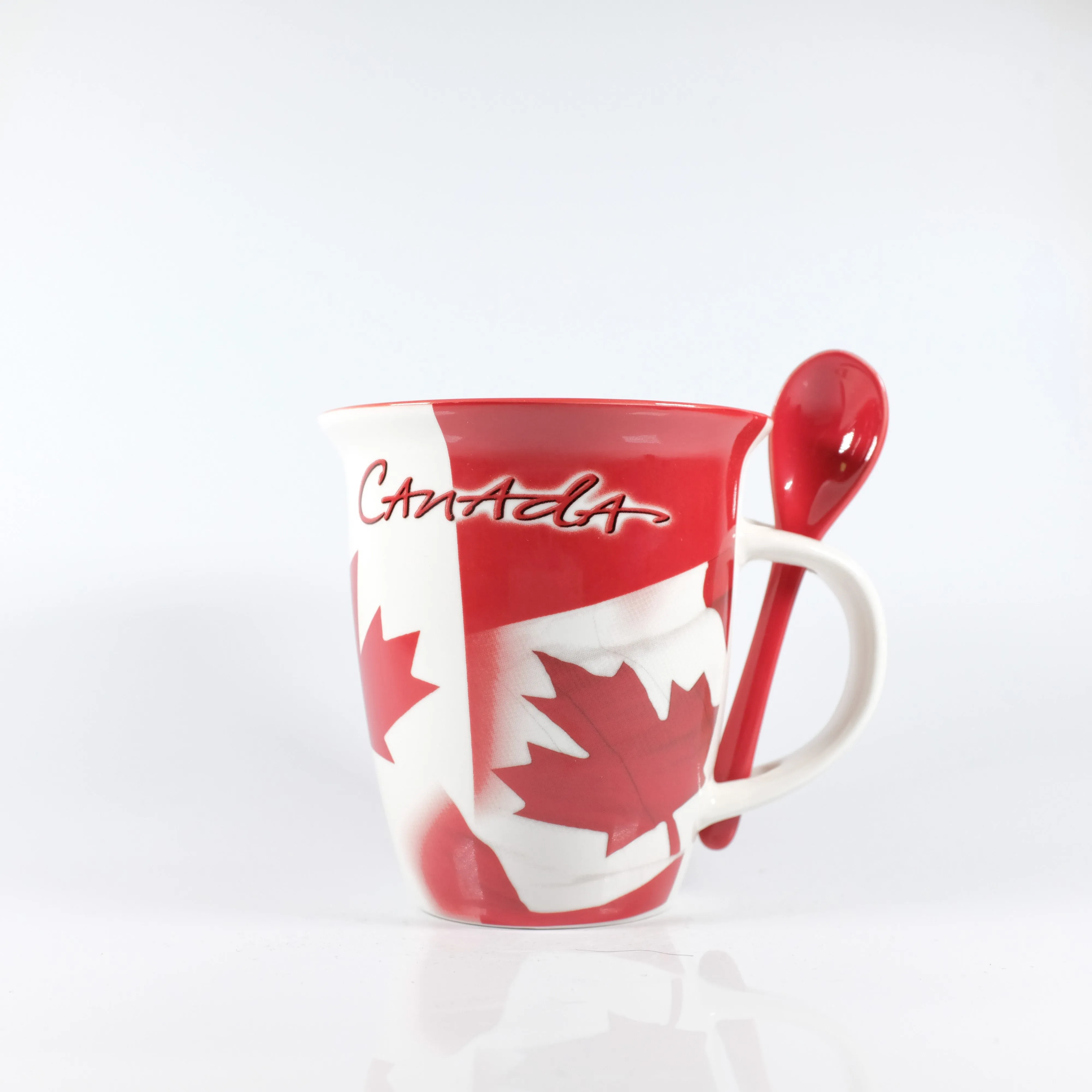 Souvenir du Quebec Canadian flag  Mug with Spoon