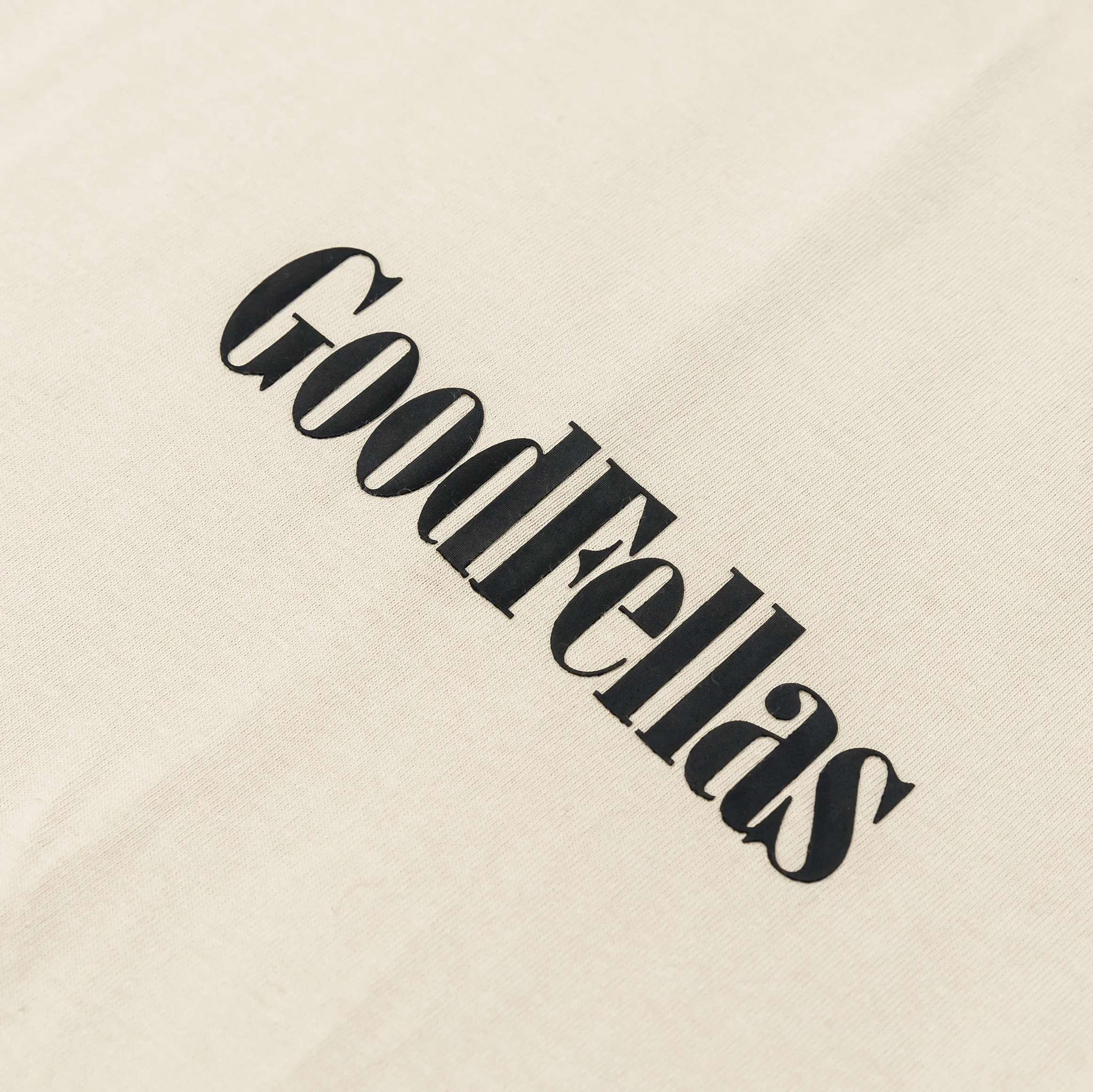 SP x Goodfellas Crime Mens Short Sleeve Shirt (Beige/Black)