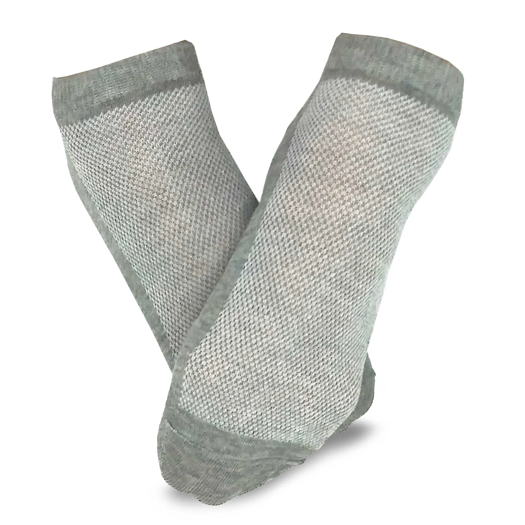 TeeHee Socks Women's Casual Polyester No Show Grey 6-Pack (10051)