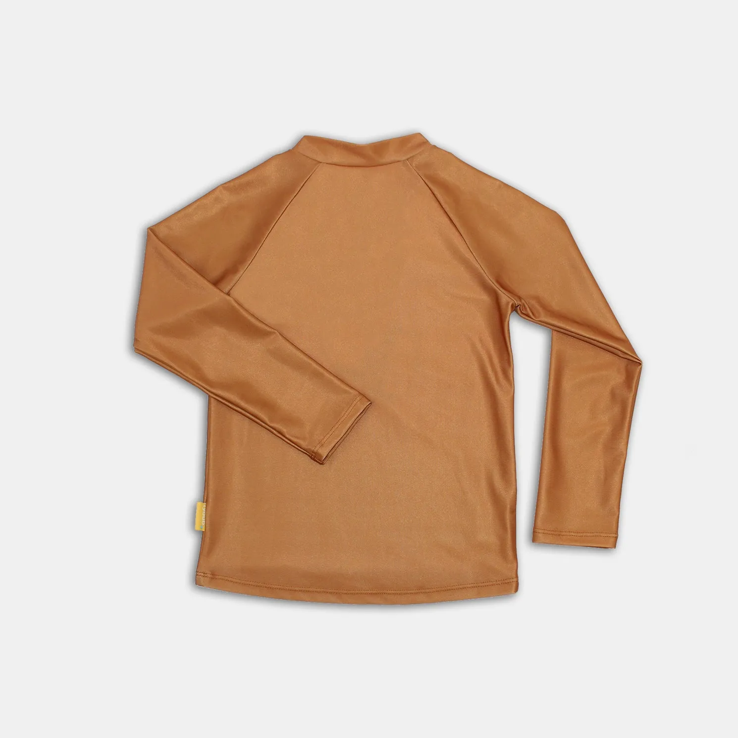 Tyoub Long Sleeve Raglan Rash Vest Recycled Terracotta Kids