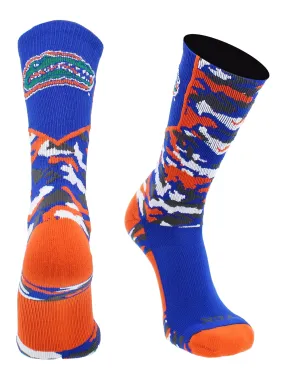 University of Florida Gators Woodland Camo Crew Socks