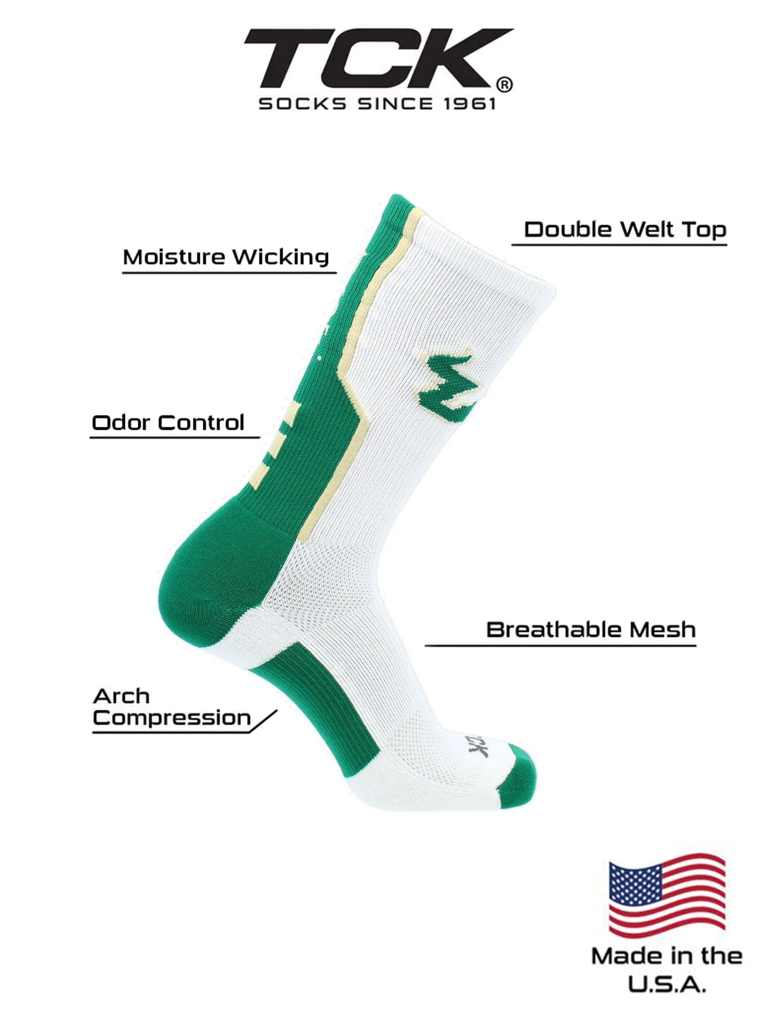 University of South Florida Bulls Socks Perimeter Crew