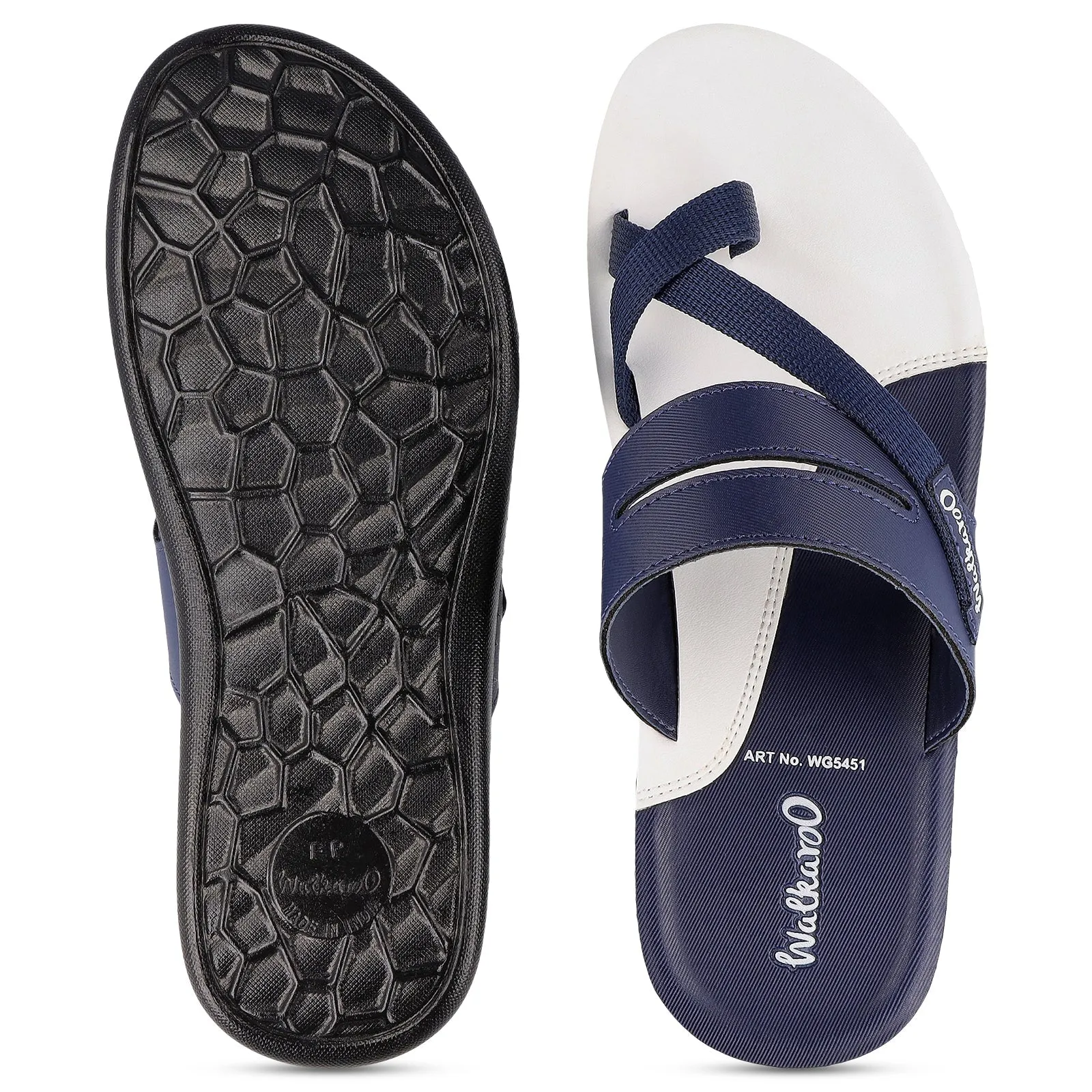 Walkaroo Boys Sandal  - WG5451 Blue white