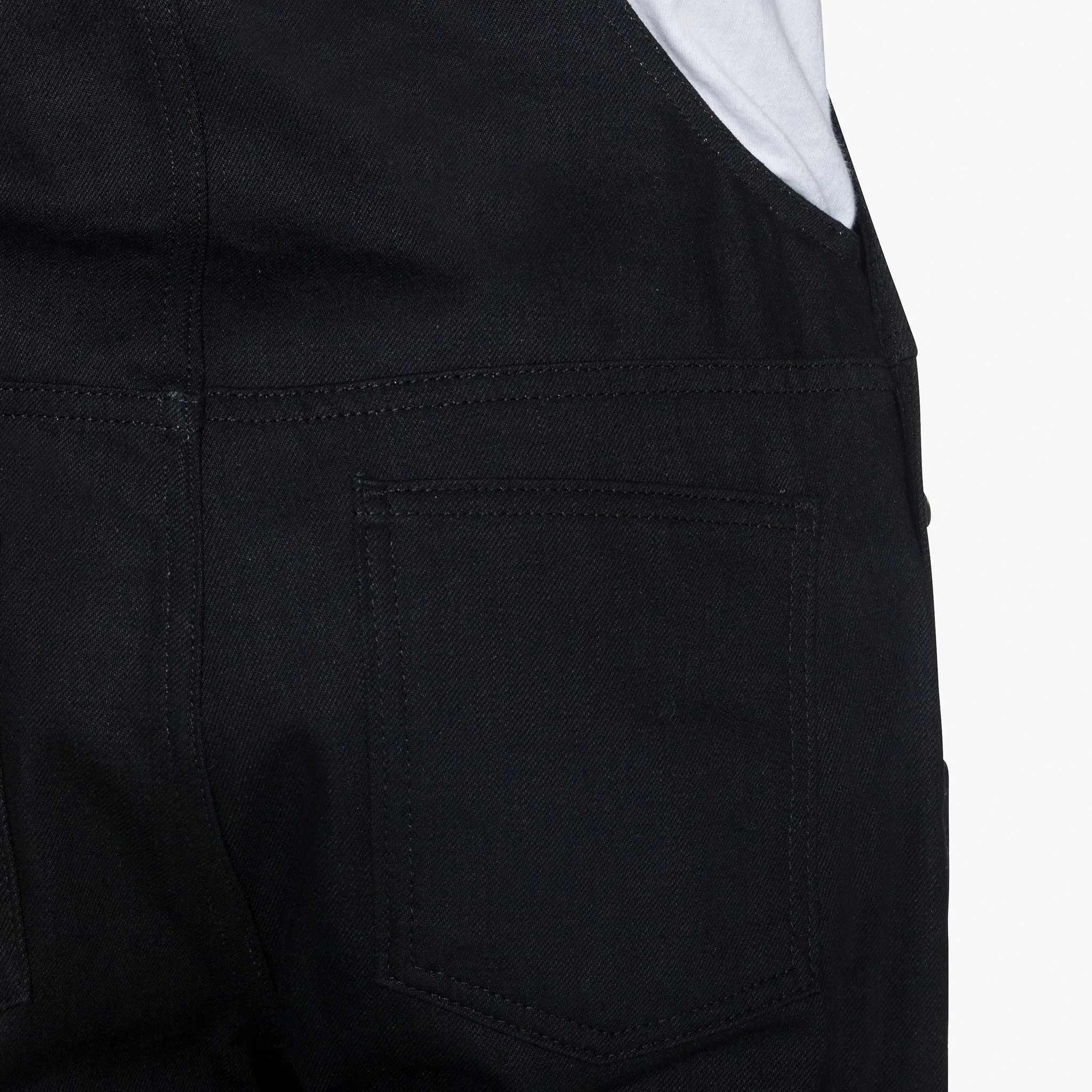 Weird Guy Overalls - Solid Black Selvedge